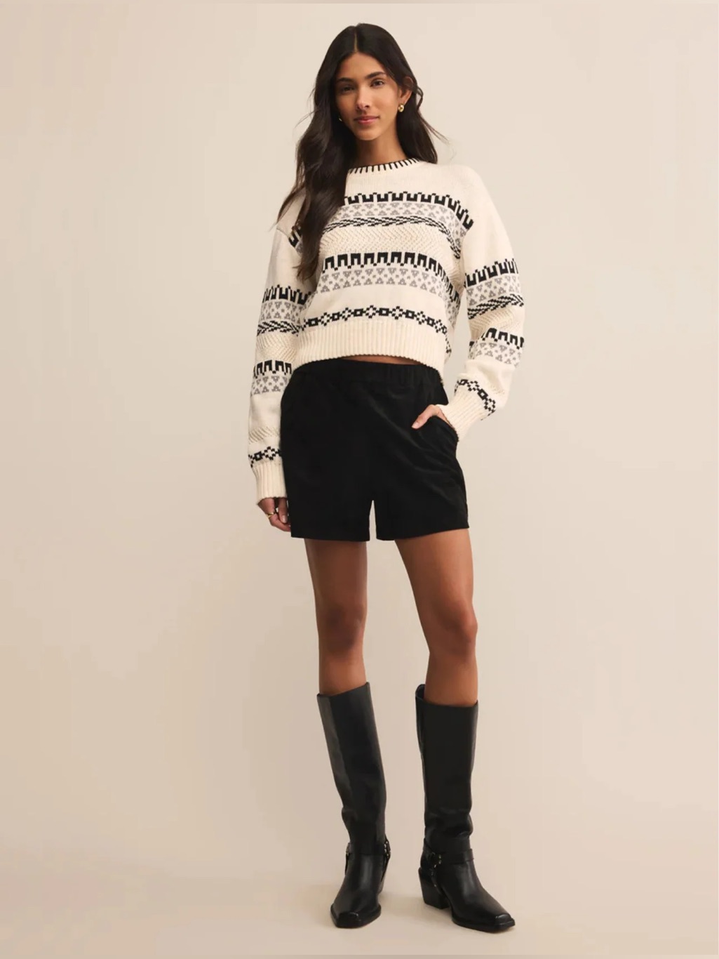 Z Supply Tia Faux Suede Shorts In Black Nwt Sz Med